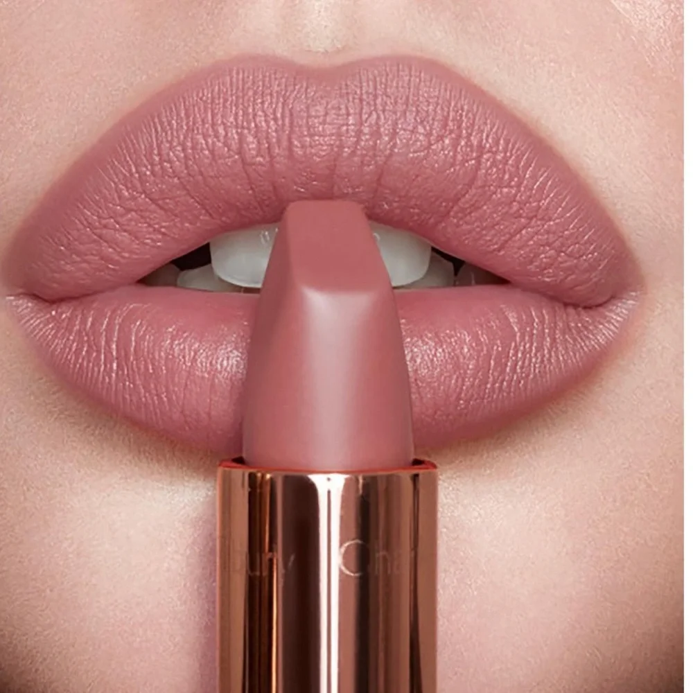 💋2/$20💋 Charlotte Tilbury KISSING MINI Lipstick - Pillow Talk - Picture 2 of 4